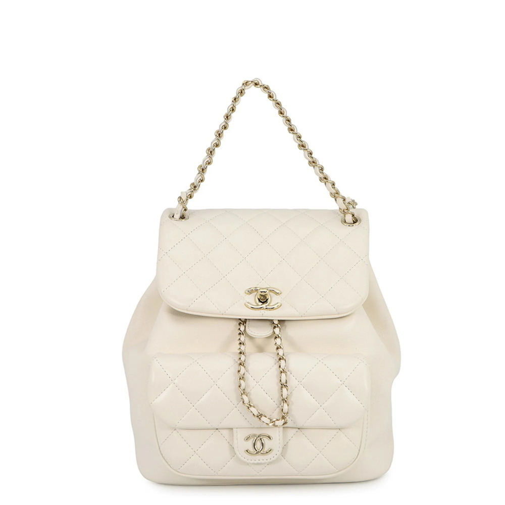 Chanel Matelassé Backpack with Coco Mark, Lambskin, AS2908, CHANEL Handbag, B...